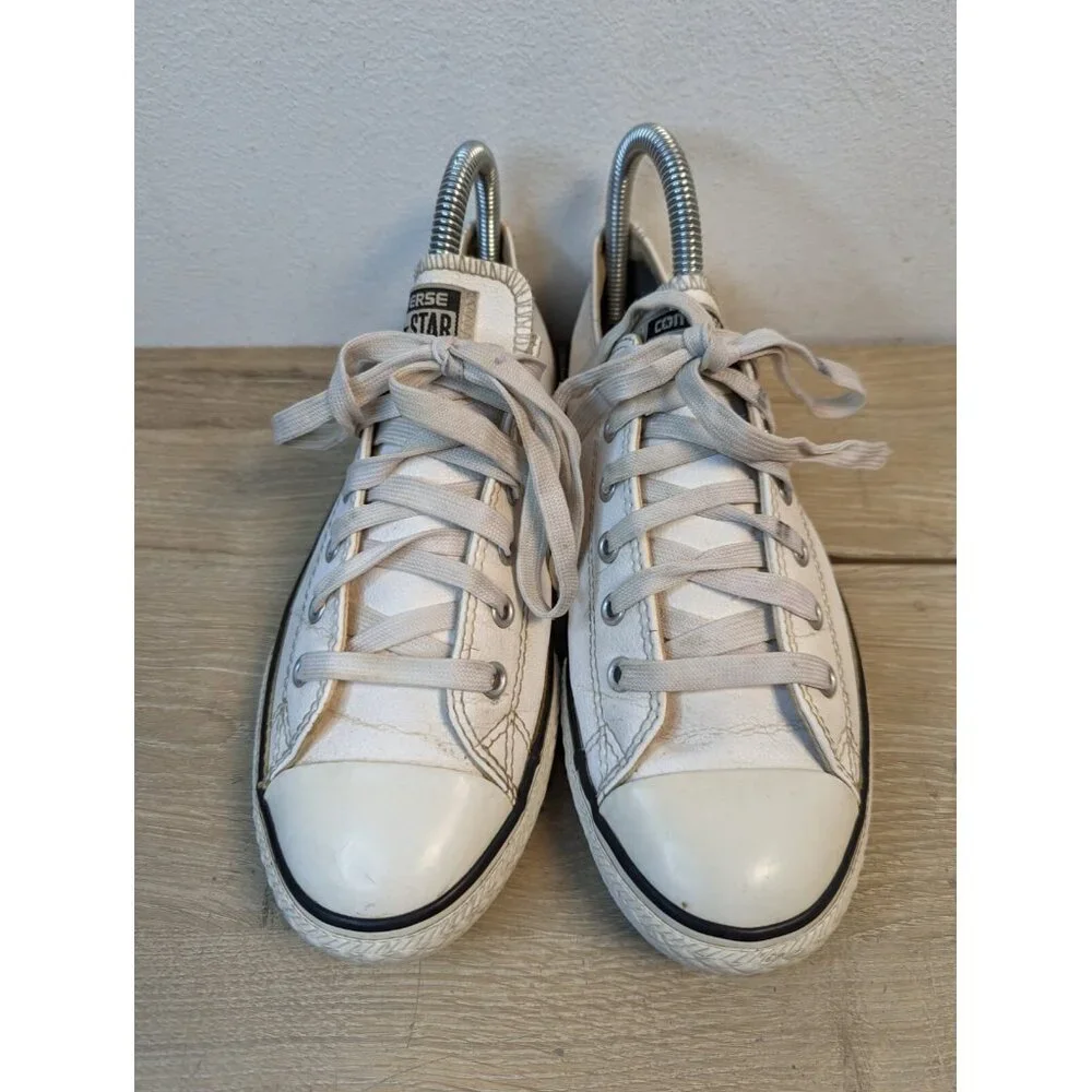 Converse Boys Chuck Taylor All Star Ox 609058C White Casual Shoes Sneakers Sz 5
